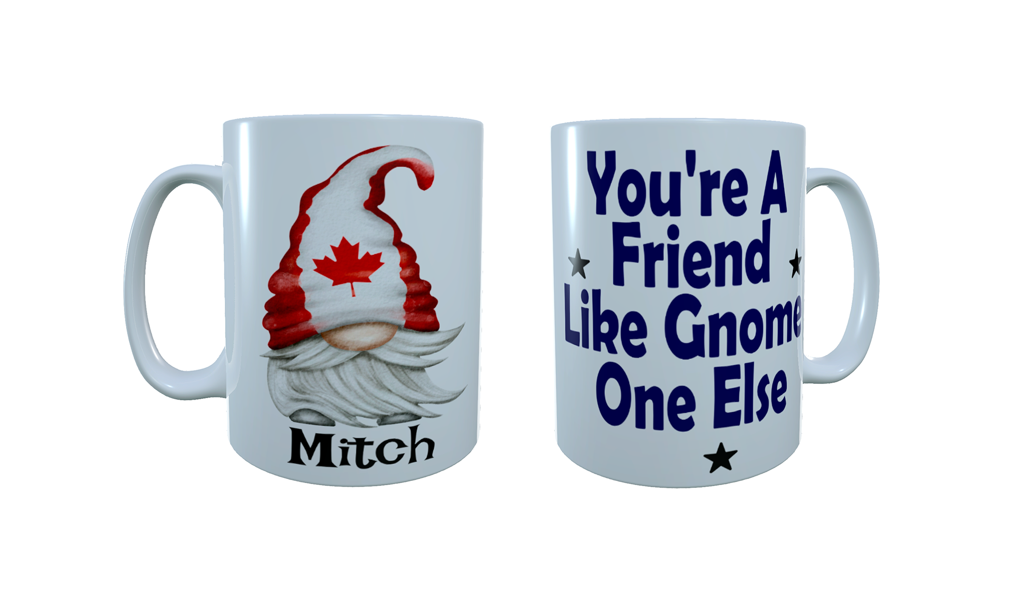 Patriotic Gnome Ceramic Mug, Canada Gnome, Gonk Coffee Mug